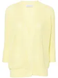 Le Tricot Perugia open-knit cotton cardigan - Yellow