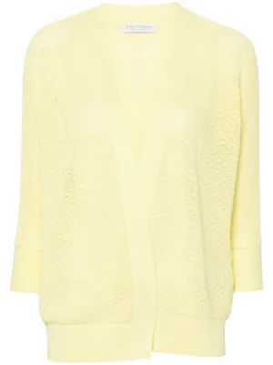 LE TRICOT PERUGIA カーディガン Le Tricot Perugia ファインリブ カーディガン | グレー