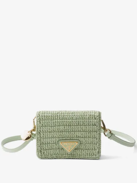 Prada crochet card holder