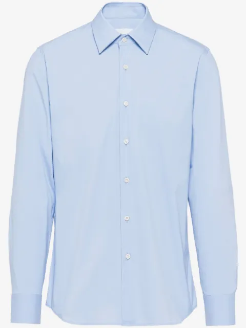 Prada camisa stretch con cuello