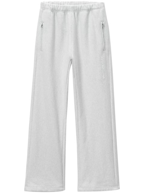 Alexander Wang logo-embossed wide-leg track pants Men