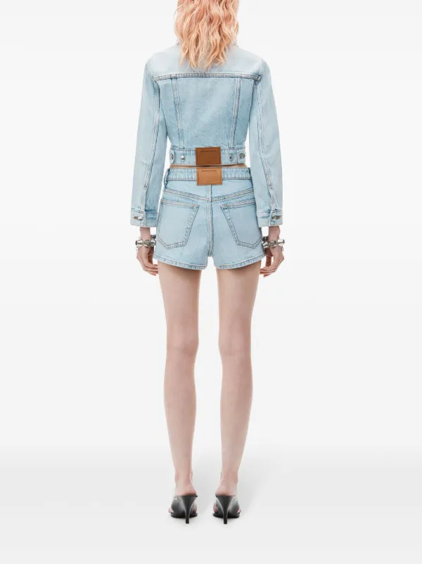 Alexander Wang レースディテール デニムスカート | ブルー