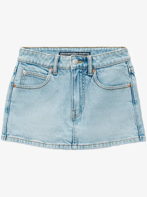 Alexander Wang mid-rise denim skort