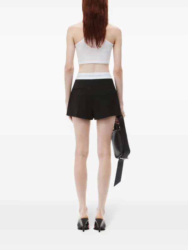 Alexander Wang ロゴ ショートパンツ | ブラック | FARFETCH JP