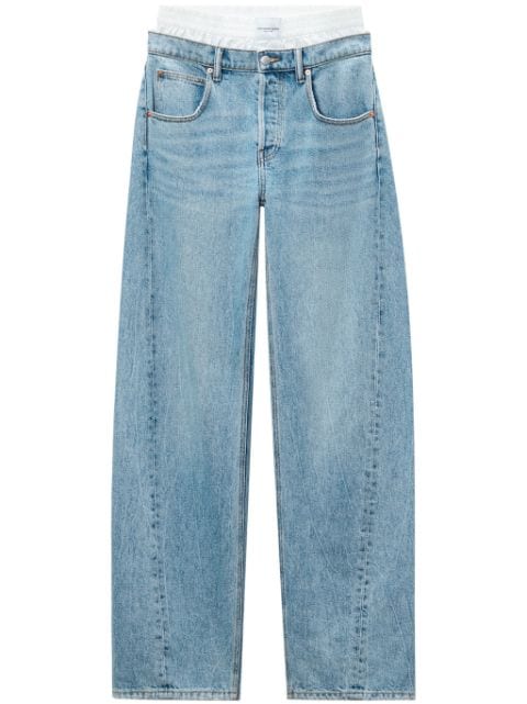 Alexander Wang jeans anchos a capas