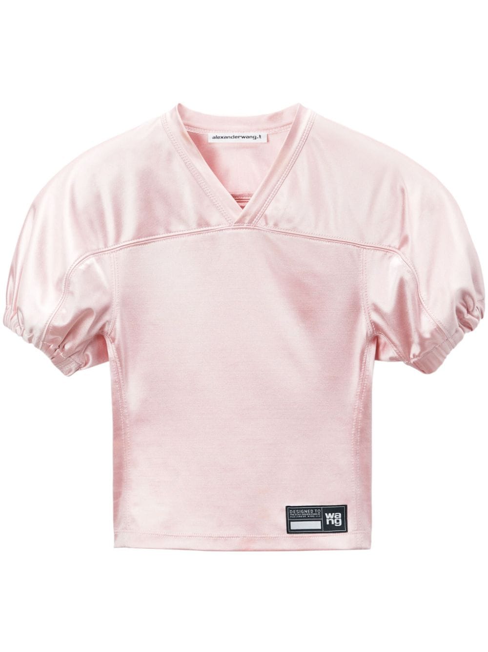 Alexander Wang Football Padded Jersey T-shirt In Pink