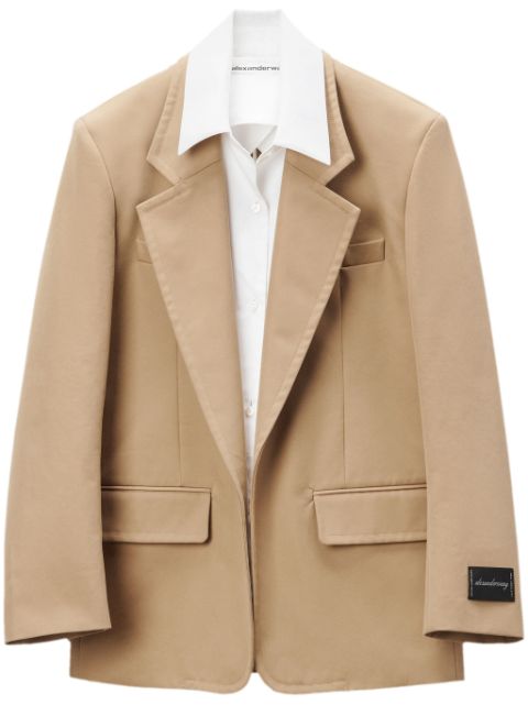 Alexander Wang Pre-styled layered single-breasted blazer