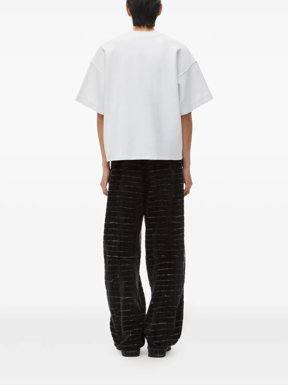 Affordable Alexander Wang logo-embossed cotton T-shirt Men