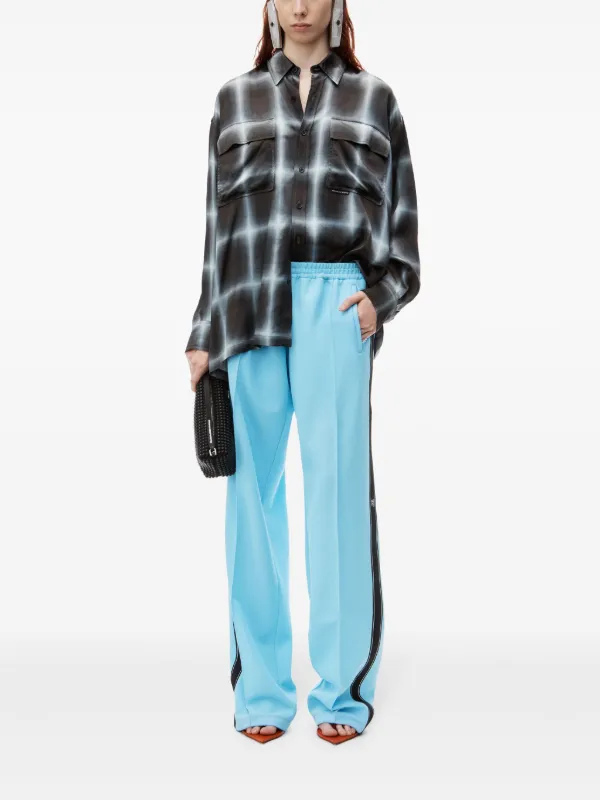 パンツ Alexander Wang Logo-Stripe Track Pants Alexander Wang logo-stripe Track Pants | Blue | FARFETCH AZ
