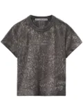 Alexander Wang Splatter-wash cotton T-shirt - Grey