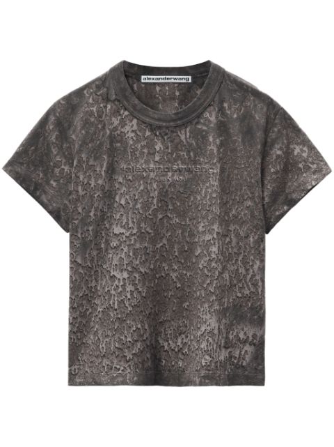 Cheap Alexander Wang Splatter-wash cotton T-shirt Women