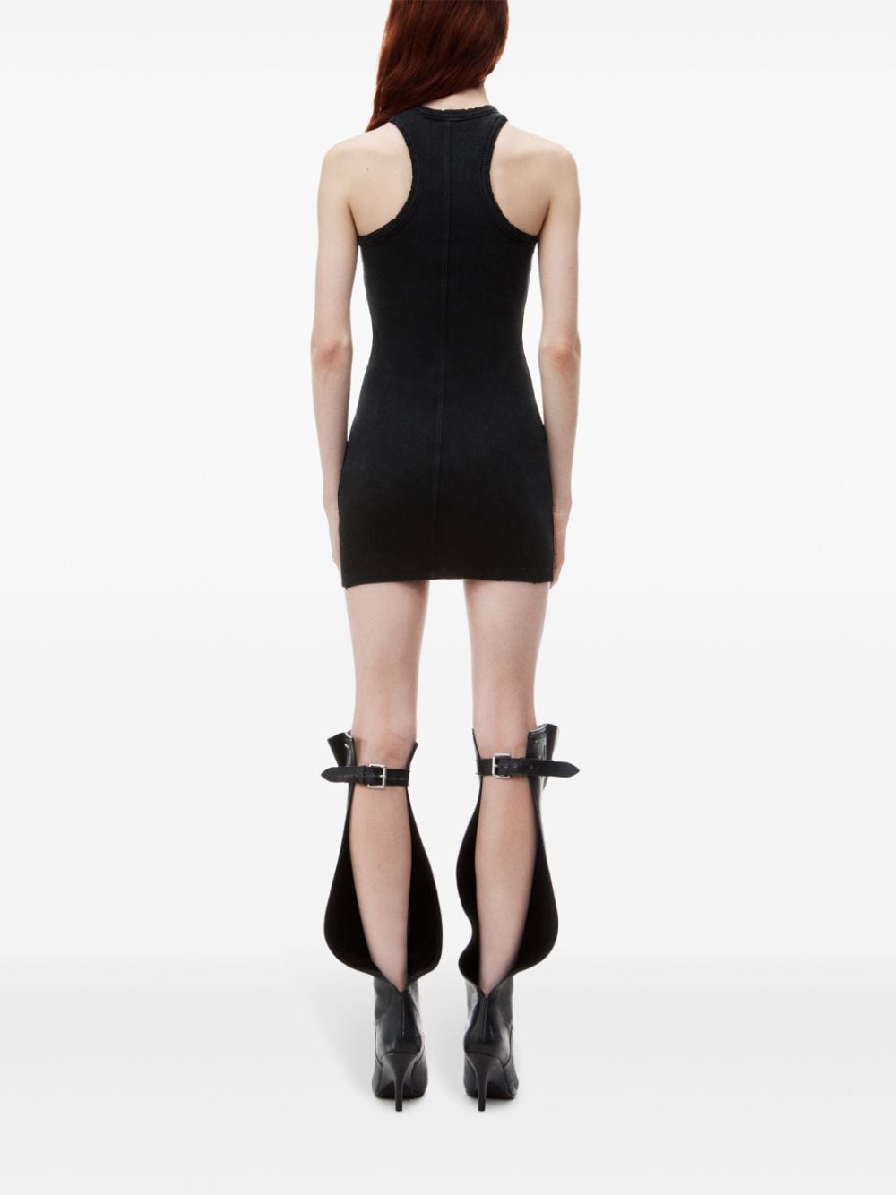 Cheap Alexander Wang logo-applique ribbed minidress Women