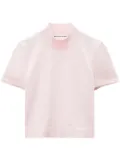 Alexander Wang logo-embossed knitted top - Pink