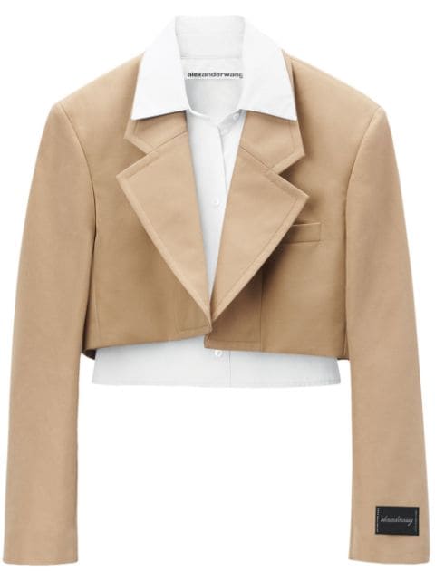 Alexander Wang Pre-styled layered single-breasted blazer