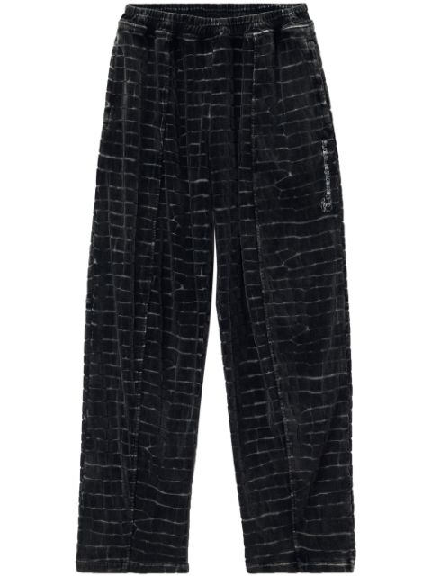 Alexander Wang wide-leg velvet track pants Men