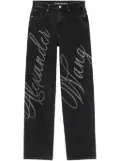 Alexander Wang EZ logo-embellished jeans - Grey