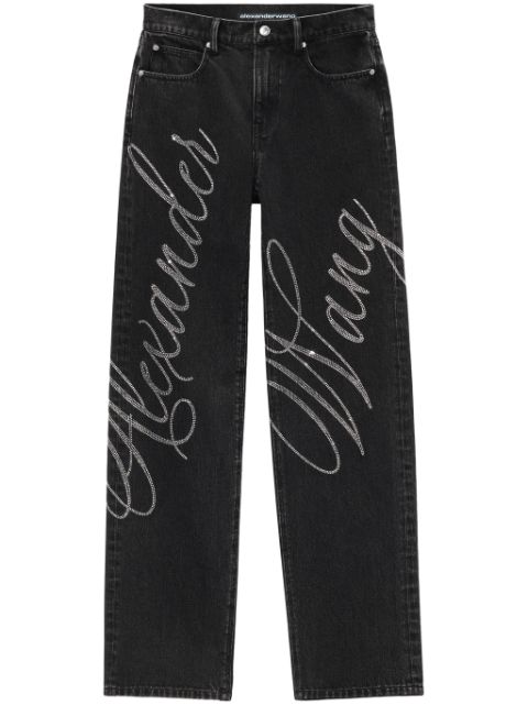 Alexander Wang EZ logo-embellished jeans Women