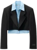 Alexander Wang layered cropped blazer - Black