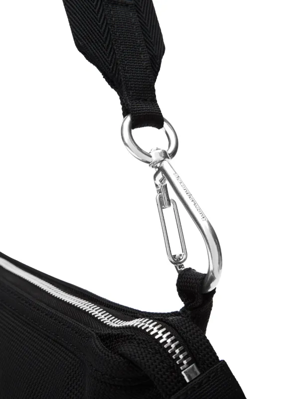 【関税&送料込】V° 73 Bags Black Alexander Wang Punch Tech logo-embroidered Bag | Black