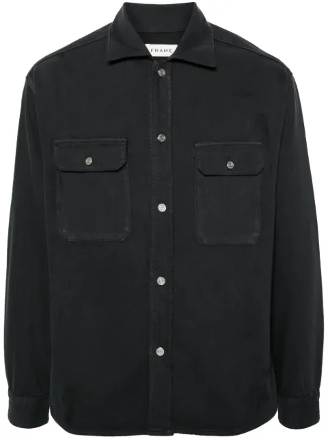 FRAME long-sleeve cotton overshirt