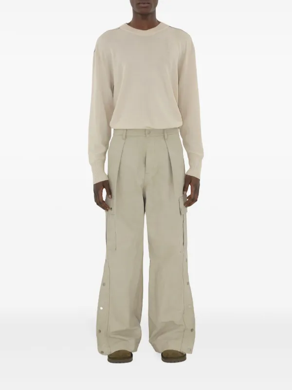 【送料&関税込】Burberry Wide-leg Trousers Burberry wide-leg Pleated Trousers | Black | FARFETCH