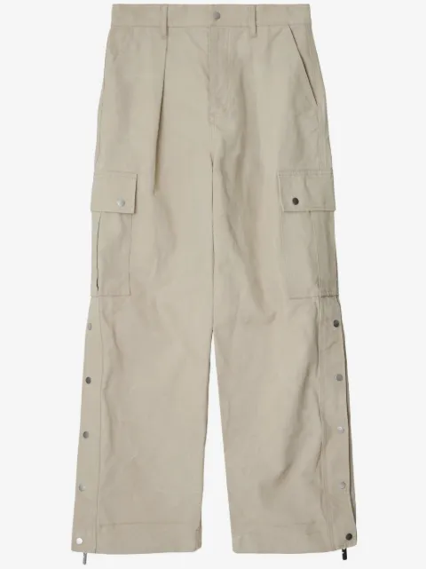 Burberry wide-leg cotton cargo trousers