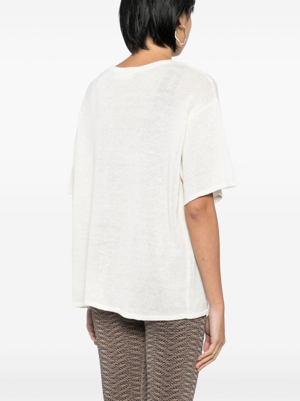 Shop The Upside Sam Knitted T-shirt In White