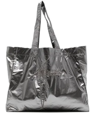 Rick Owens DRKSHDW ロゴ トートバッグ | シルバートーン
