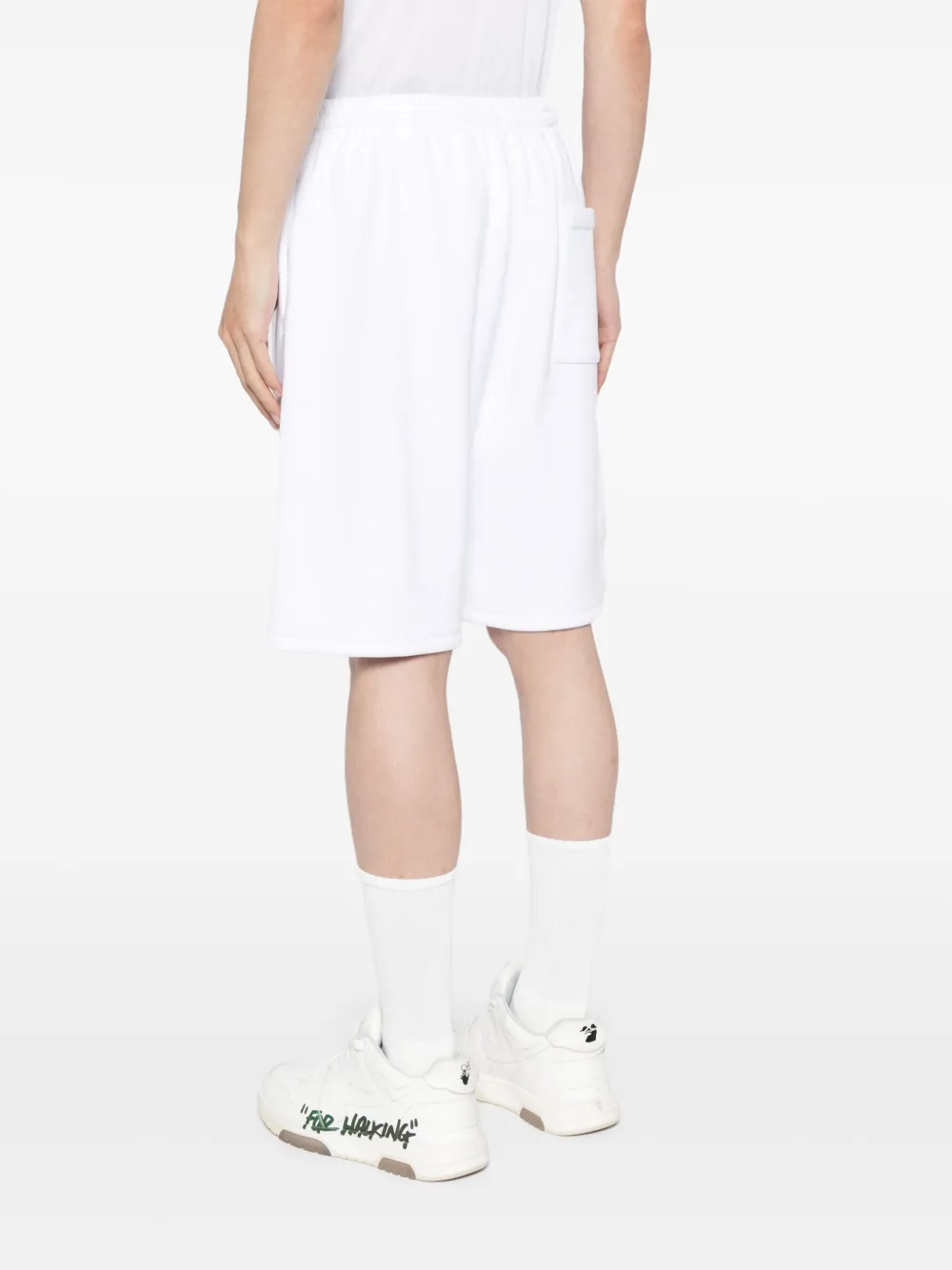 Off-White Shorts met geborduurd logo Wit
