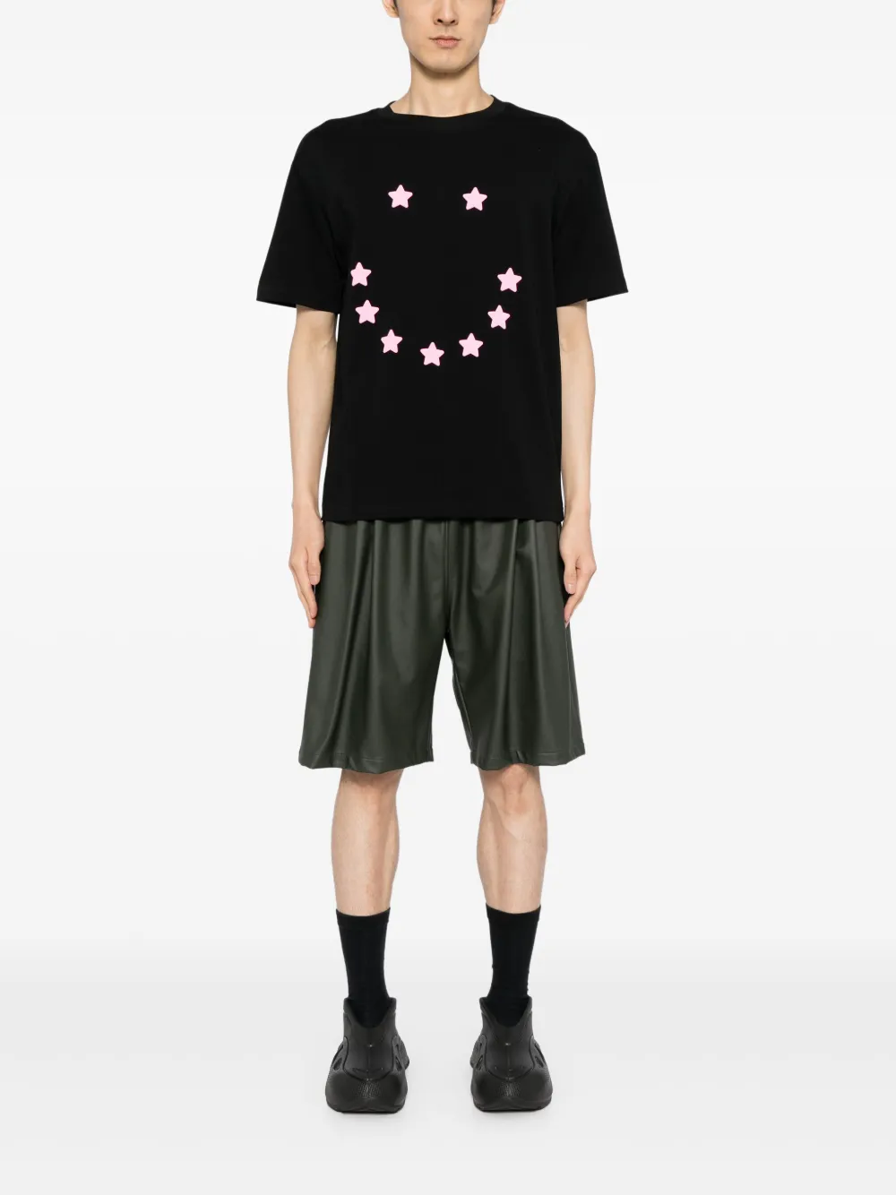 Ground Zero T-shirt met sterrenprint - Zwart