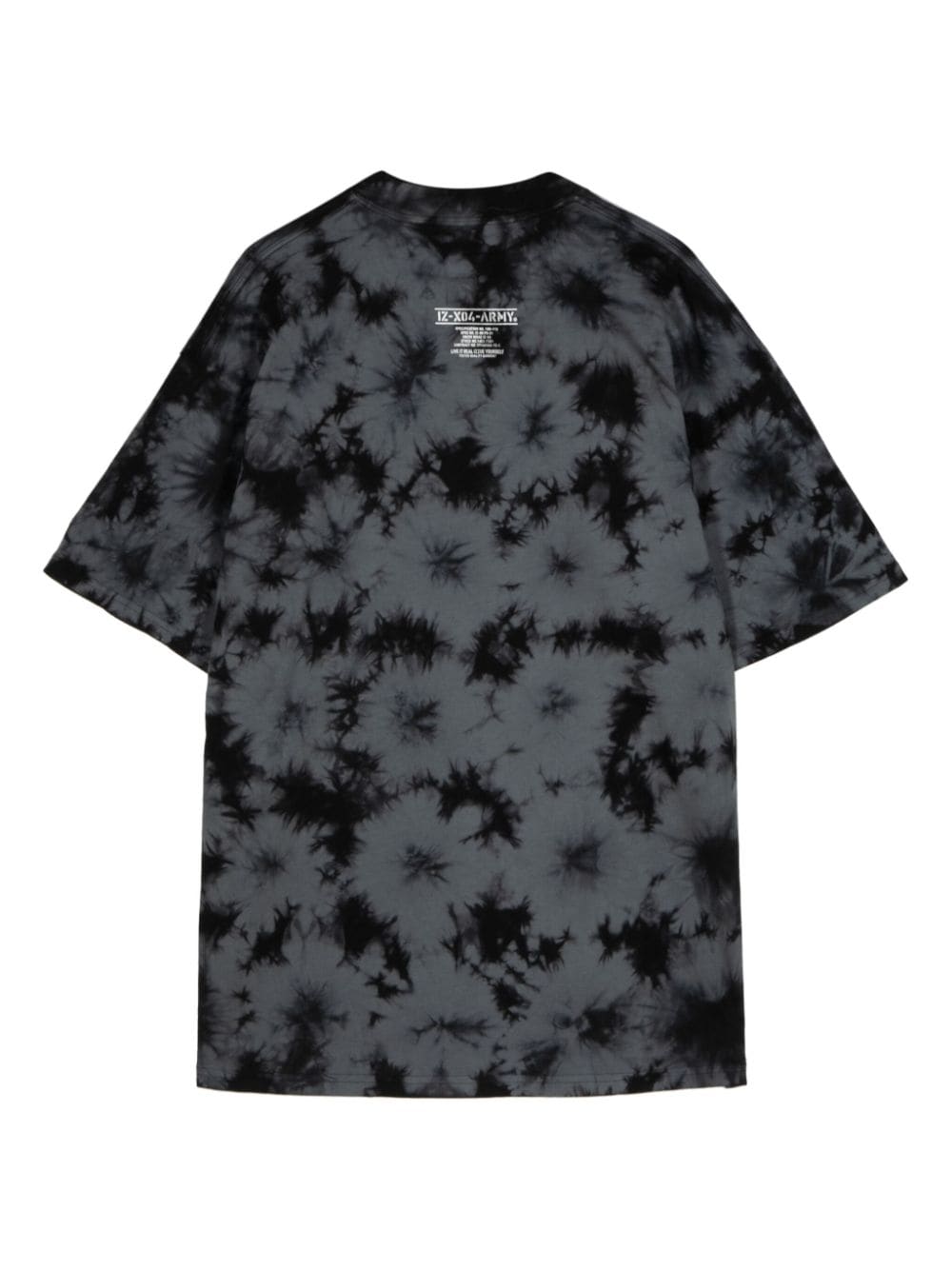 Izzue T-shirt met tie-dye print - Grijs