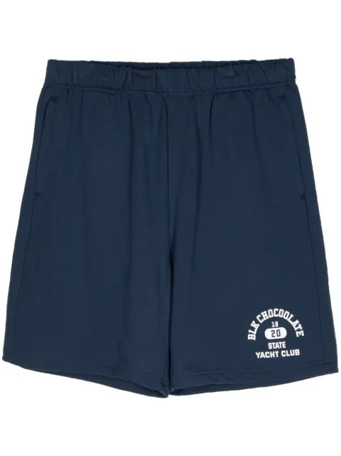 CHOCOOLATE logo-print cotton shorts 