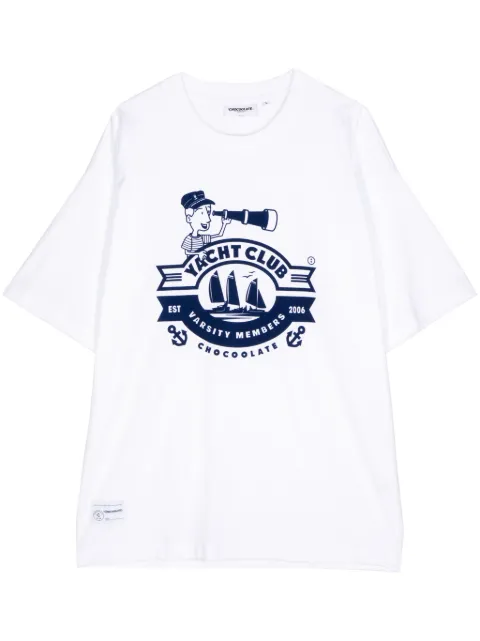 CHOCOOLATE graphic-print cotton T-shirt