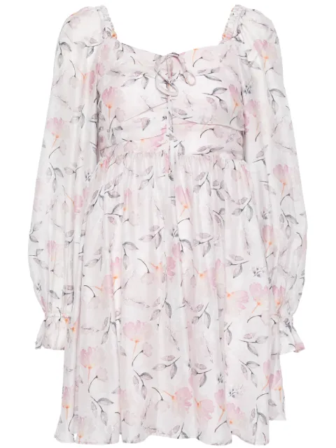 b+ab vestido midi con estampado floral