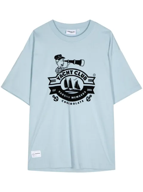 CHOCOOLATE graphic-print cotton T-shirt