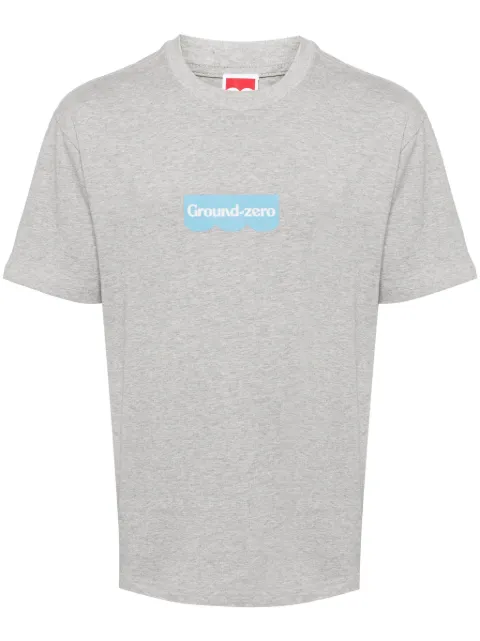 Ground Zero T-Shirt mit Logo-Print