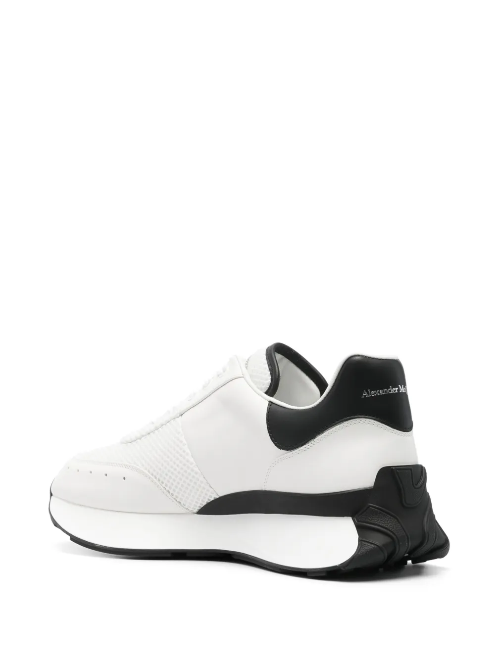 Shop Alexander Mcqueen Panelled Chunky Sneakers In White