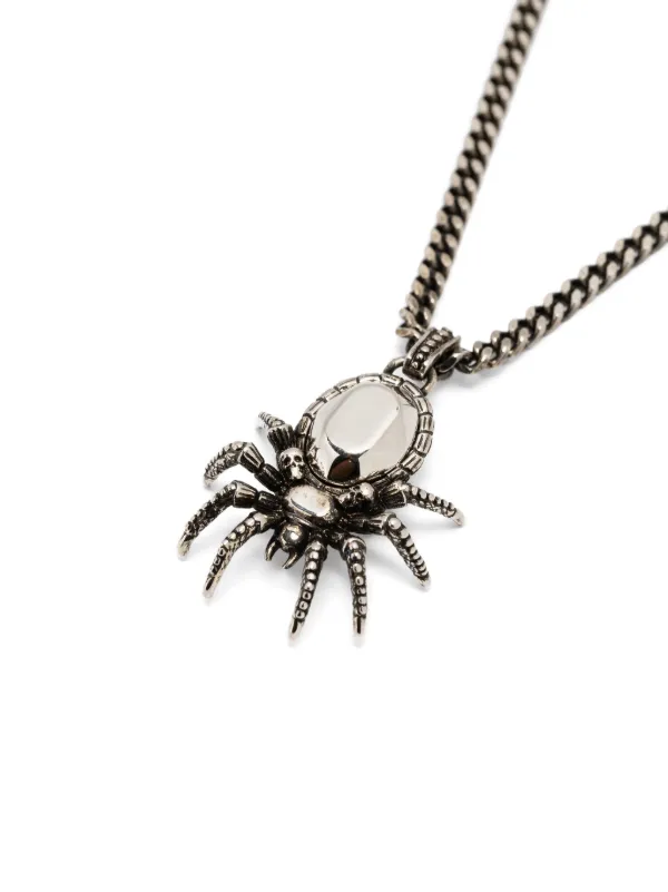 Alexander McQueen Spider-pendant Necklace | Silver | FARFETCH