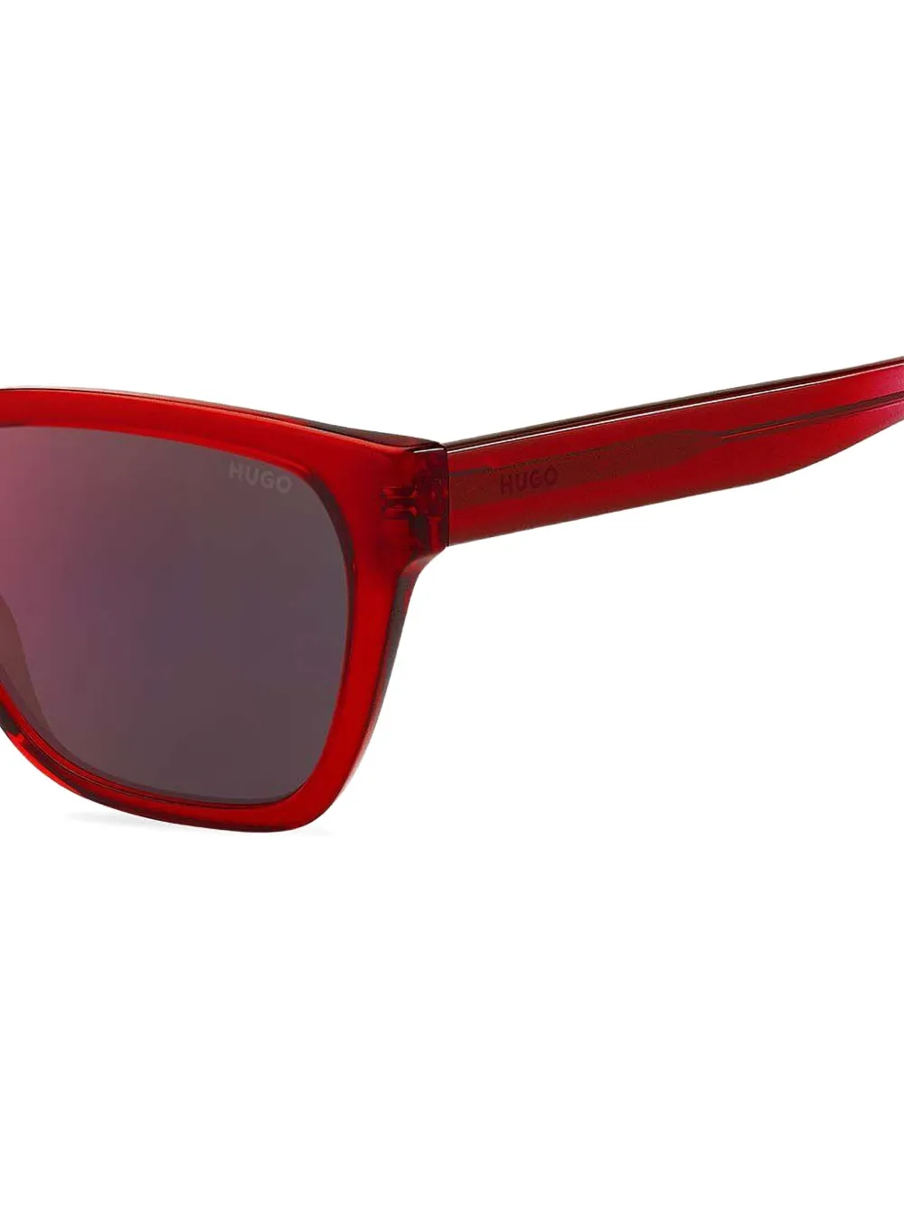 HUGO Zonnebril met cat-eye montuur Rood