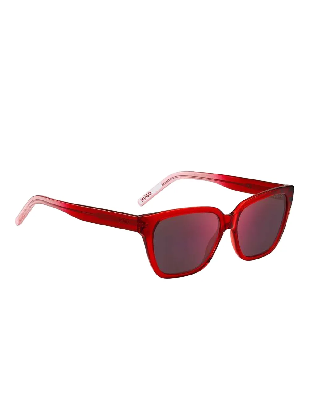 HUGO Zonnebril met cat-eye montuur Rood