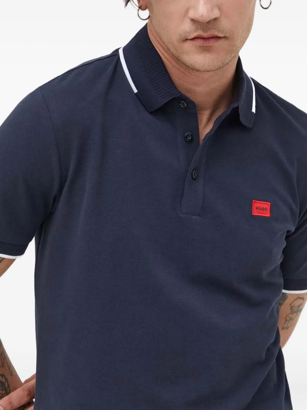 HUGO Poloshirt met logo Blauw
