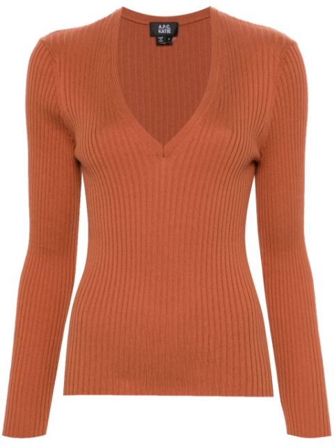 A.P.C. Camille chunky-ribbed jumper Women