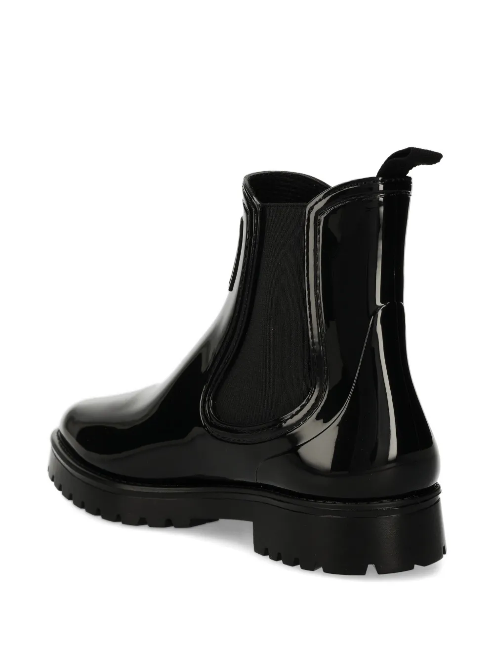 Hugo Boss Logo-plaque Boot In Black