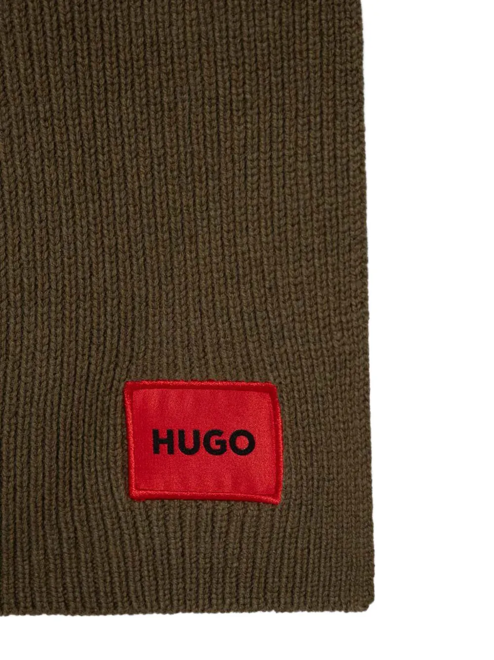 HUGO Sjaal met ring detail - Groen