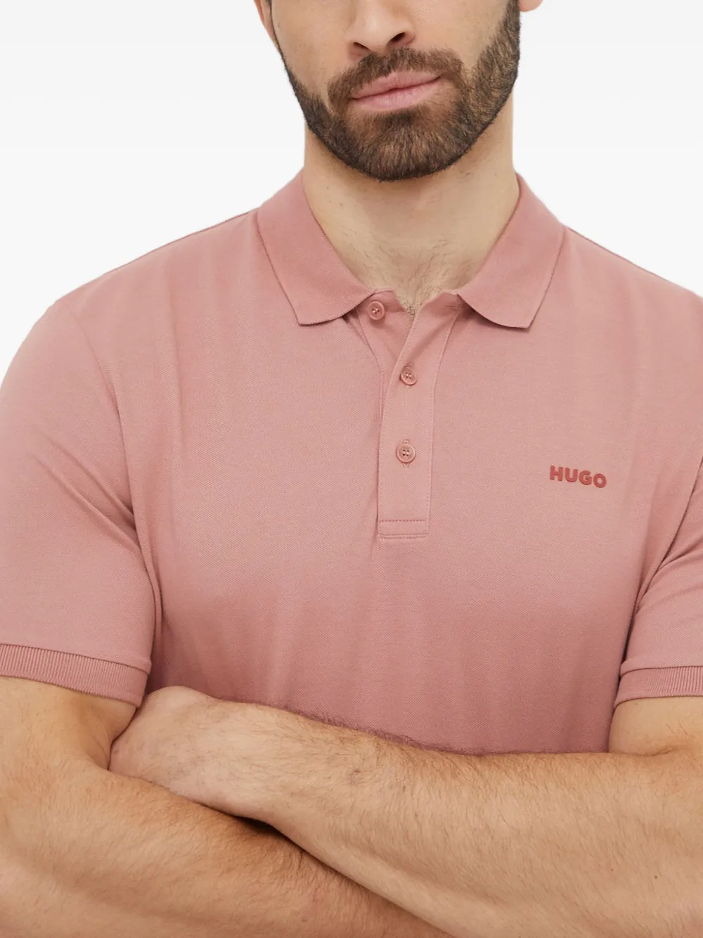 HUGO Poloshirt met logo Rood