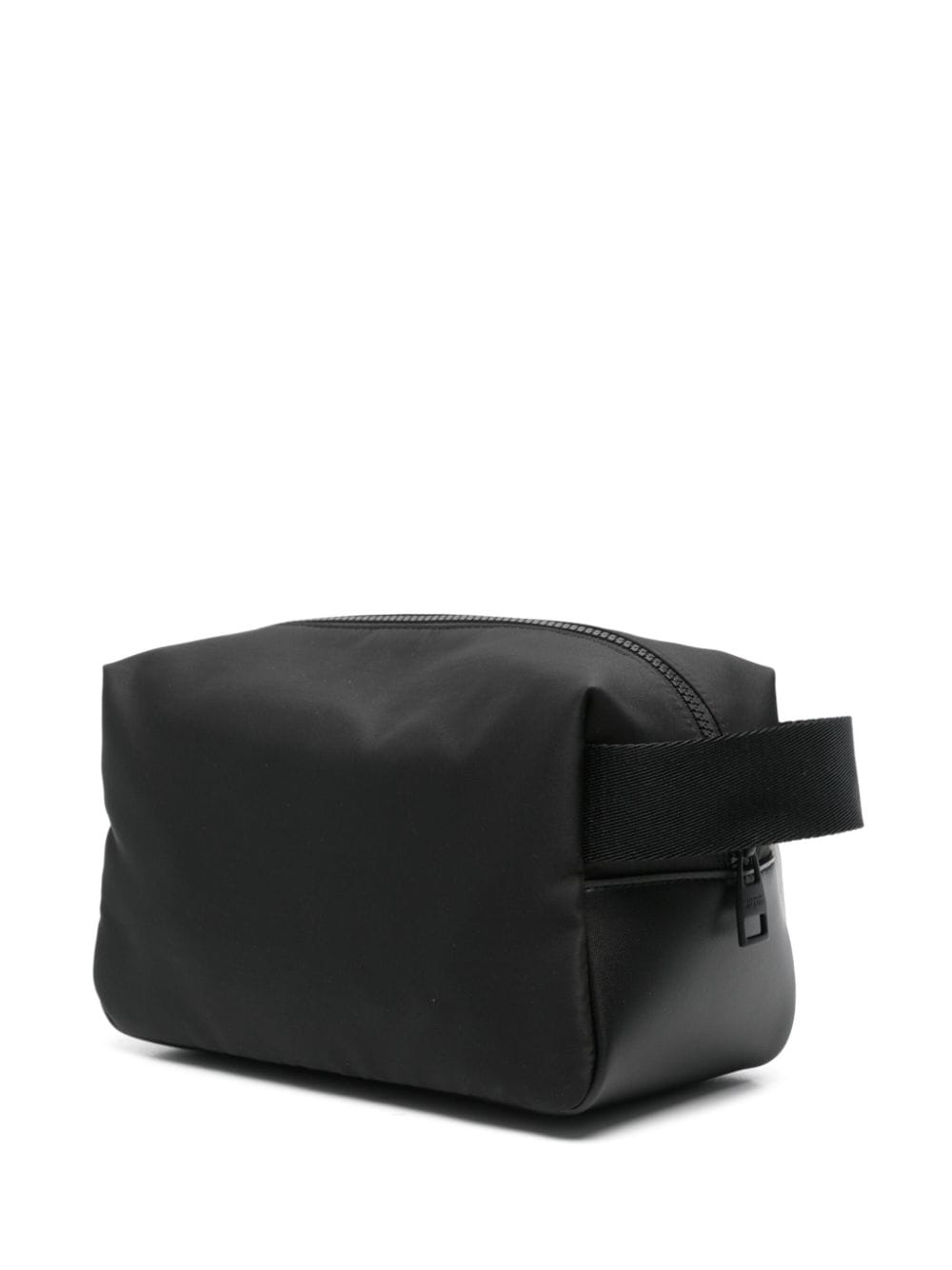 Alexander McQueen logo-print wash bag - Zwart