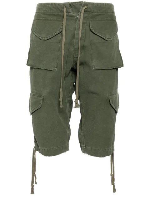 Greg Lauren shorts cargo con efecto cepillado