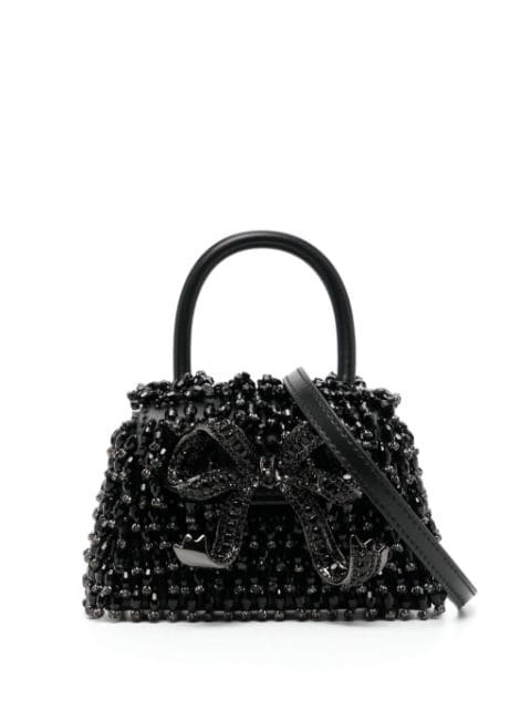 Self-Portrait micro embellished bow bag