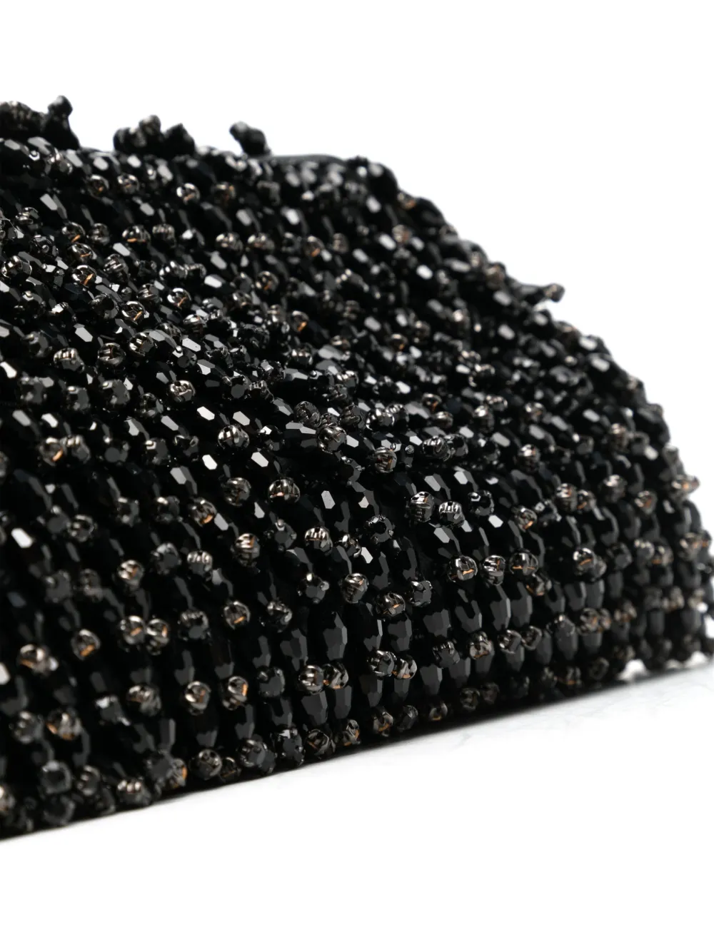 Shop Self-portrait Crystal Clutch In Black