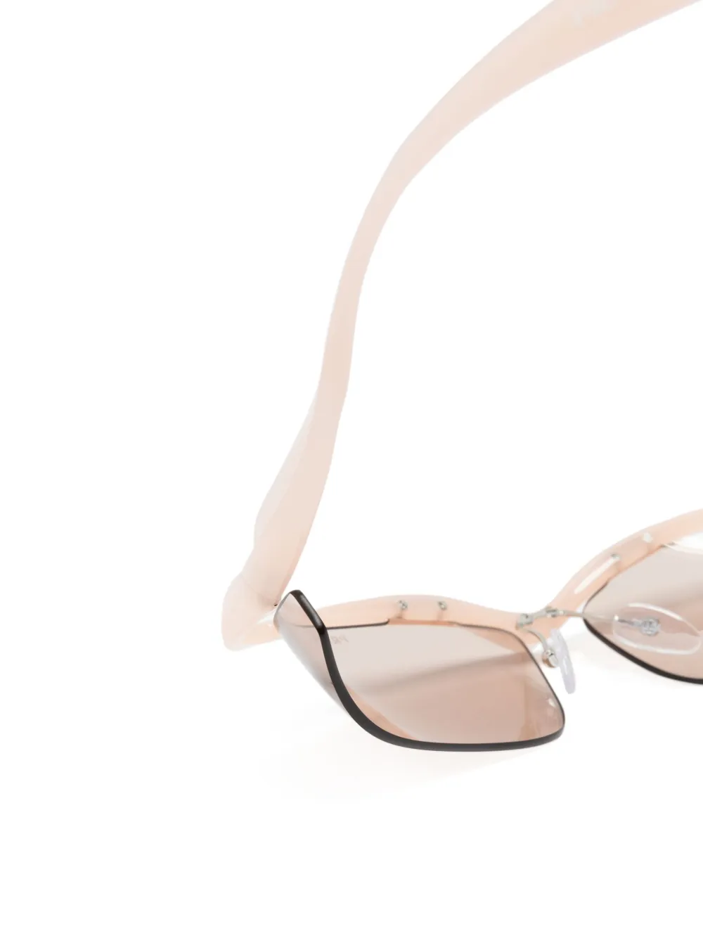 Prada Eyewear PRA25S zonnebril met bewerkt montuur Roze